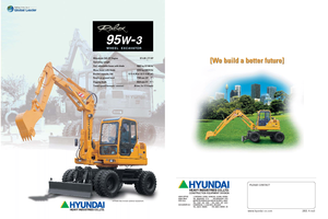 व्हील एक्सकेवेटर Hyundai R 95 W 3