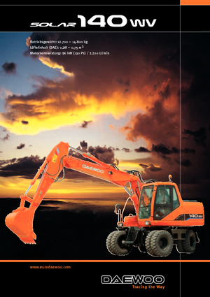 व्हील एक्सकेवेटर Doosan Solar 140 W-V