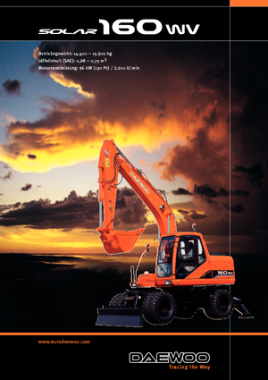 व्हील एक्सकेवेटर Doosan Solar 160 W-V