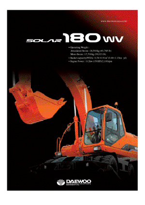 व्हील एक्सकेवेटर Doosan Solar 180 W-V