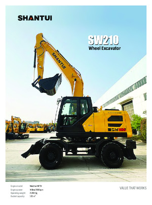 व्हील एक्सकेवेटर Shantui SW210