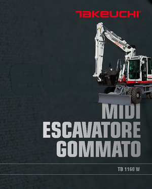 व्हील एक्सकेवेटर Takeuchi TB 1160 W