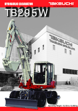 व्हील एक्सकेवेटर Takeuchi TB 295W