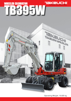 व्हील एक्सकेवेटर Takeuchi TB 395W