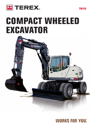 व्हील एक्सकेवेटर Terex TW 110