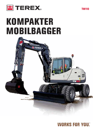 व्हील एक्सकेवेटर Terex TW 110
