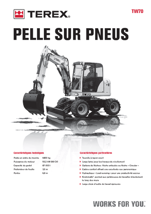 व्हील एक्सकेवेटर Terex TW 70