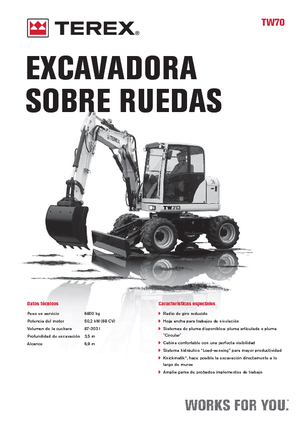 व्हील एक्सकेवेटर Terex TW 70