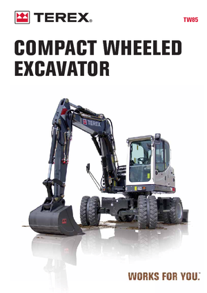 व्हील एक्सकेवेटर Terex TW 85