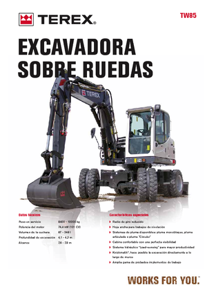 व्हील एक्सकेवेटर Terex TW 85