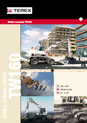 व्हील एक्सकेवेटर Terex TW160