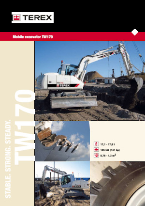 व्हील एक्सकेवेटर Terex TW170