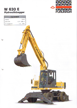 व्हील एक्सकेवेटर Furukawa W 630 E