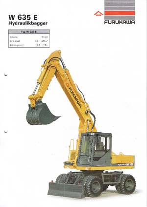 व्हील एक्सकेवेटर Furukawa W 635 E