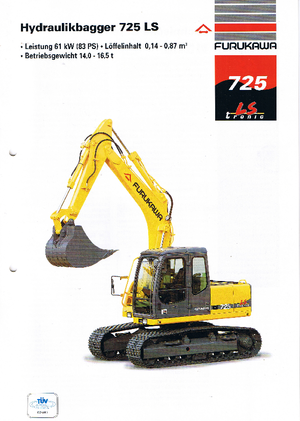 व्हील एक्सकेवेटर Furukawa W 725 LS-tronic