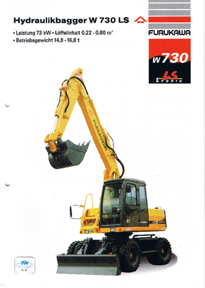 व्हील एक्सकेवेटर Furukawa W 730 LS-tronic