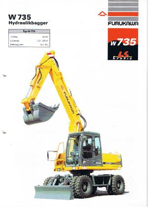 व्हील एक्सकेवेटर Furukawa W 735 LS-tronic