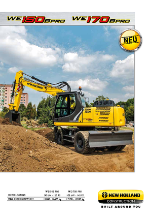 व्हील एक्सकेवेटर New Holland WE150B pro