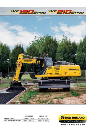 व्हील एक्सकेवेटर New Holland WE190B pro