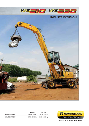व्हील एक्सकेवेटर New Holland WE210