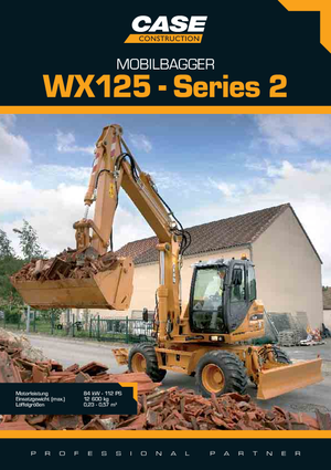 व्हील एक्सकेवेटर Case WX 125 S-3