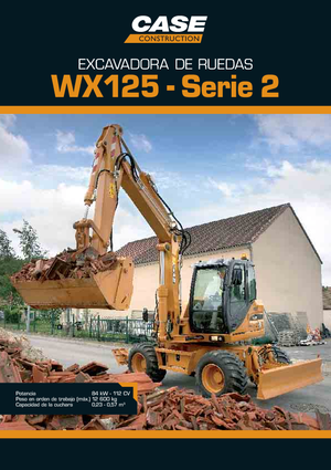 व्हील एक्सकेवेटर Case WX 125 S-3