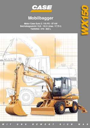 व्हील एक्सकेवेटर Case WX 150