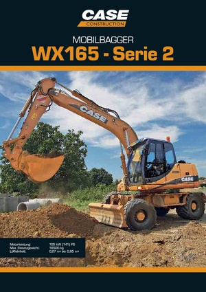 व्हील एक्सकेवेटर Case WX 165 S-2