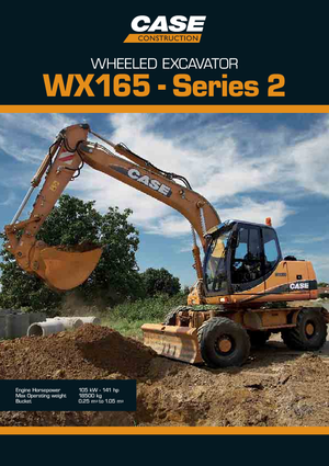 व्हील एक्सकेवेटर Case WX 165 S-2