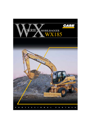 व्हील एक्सकेवेटर Case WX 185