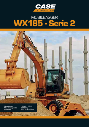 व्हील एक्सकेवेटर Case WX 185 S-3