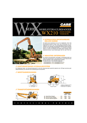 व्हील एक्सकेवेटर Case WX 210