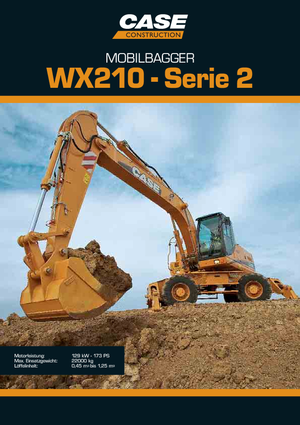 व्हील एक्सकेवेटर Case WX 210 S-3
