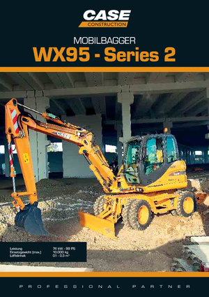 व्हील एक्सकेवेटर Case WX 95 S-2
