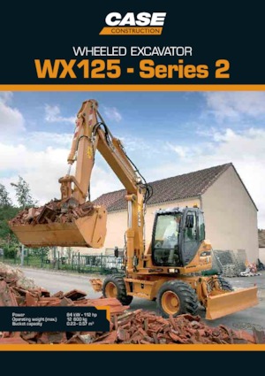 व्हील एक्सकेवेटर Case WX125 S-2