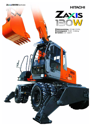 क्रॉलर एक्सकेवेटर Hitachi ZX 130 W