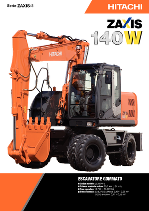 व्हील एक्सकेवेटर Hitachi ZX 140 W 3