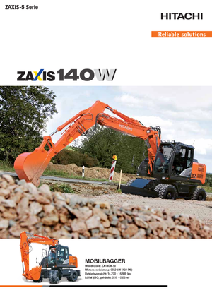 व्हील एक्सकेवेटर Hitachi ZX 140 W 5