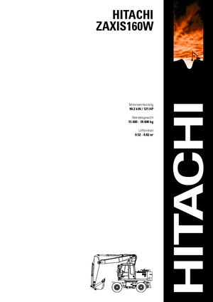 क्रॉलर एक्सकेवेटर Hitachi ZX 160 W