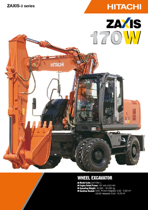 व्हील एक्सकेवेटर Hitachi ZX 170 W-3