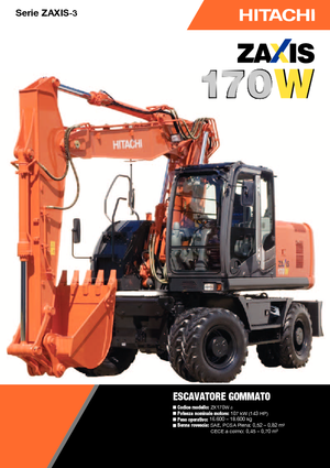 व्हील एक्सकेवेटर Hitachi ZX 170 W-3