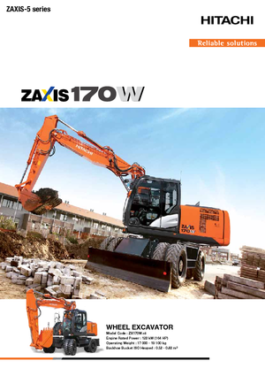 व्हील एक्सकेवेटर Hitachi ZX170W-5