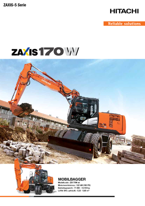 व्हील एक्सकेवेटर Hitachi ZX170W-5