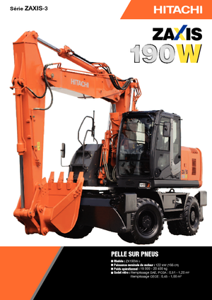 व्हील एक्सकेवेटर Hitachi ZX 190 W 3