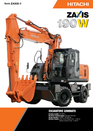 व्हील एक्सकेवेटर Hitachi ZX 190 W 3