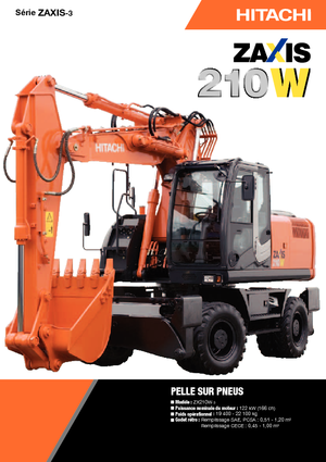 क्रॉलर एक्सकेवेटर Hitachi ZX 210 W 3