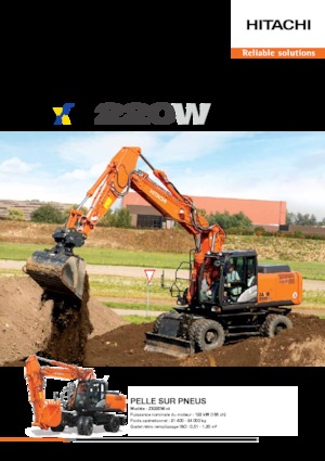 क्रॉलर एक्सकेवेटर Hitachi ZX220W-5B