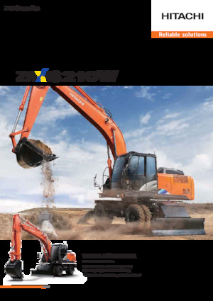 व्हील एक्सकेवेटर Hitachi ZX210W-5A