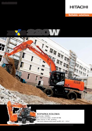 क्रॉलर एक्सकेवेटर Hitachi ZX220W-5B