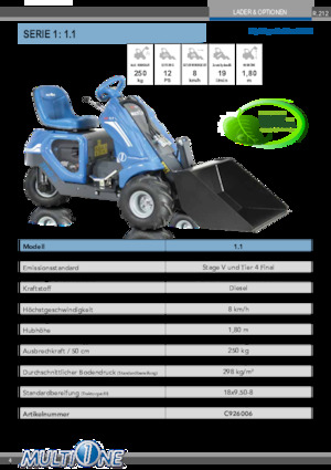 व्हील लोडर Multione 1.1
